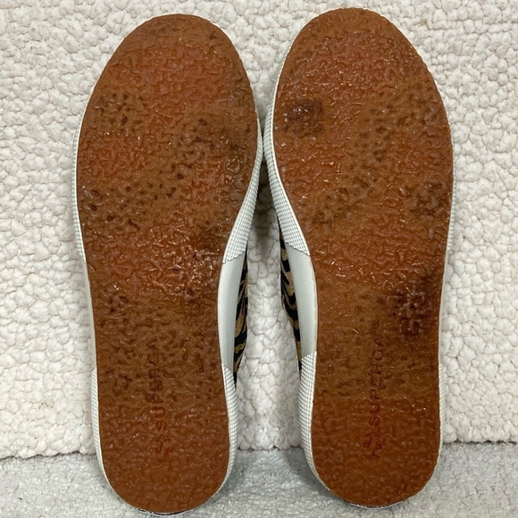 Superga Womens Animal Velvet Print Gold Fashion Sneakers Shoes SZ US 8.5 NWT - Picture 8 of 11